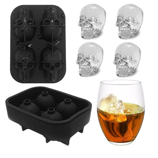 Skull ice cube mold