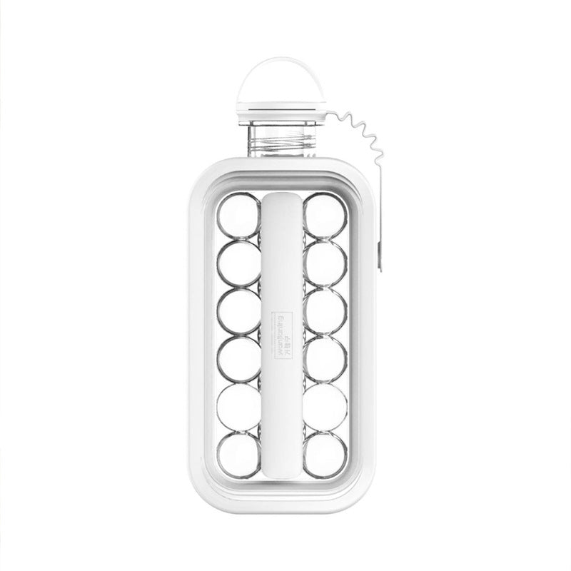 Spill-free round ice cube tray