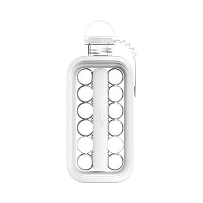 Spill-free round ice cube tray