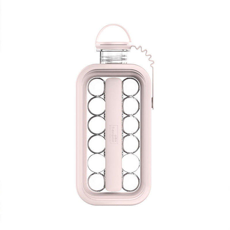 Spill-free round ice cube tray