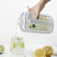 Spill-free round ice cube tray
