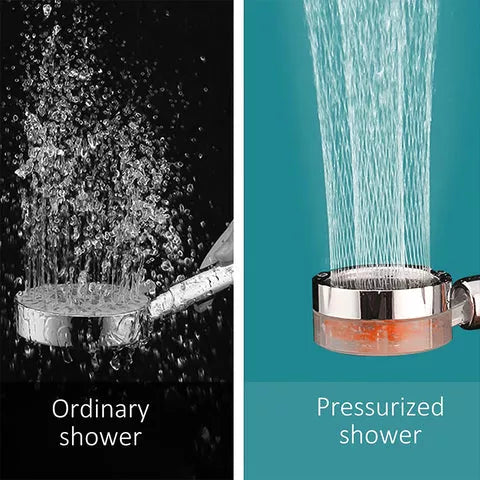 Water-saving high-pressure shower head