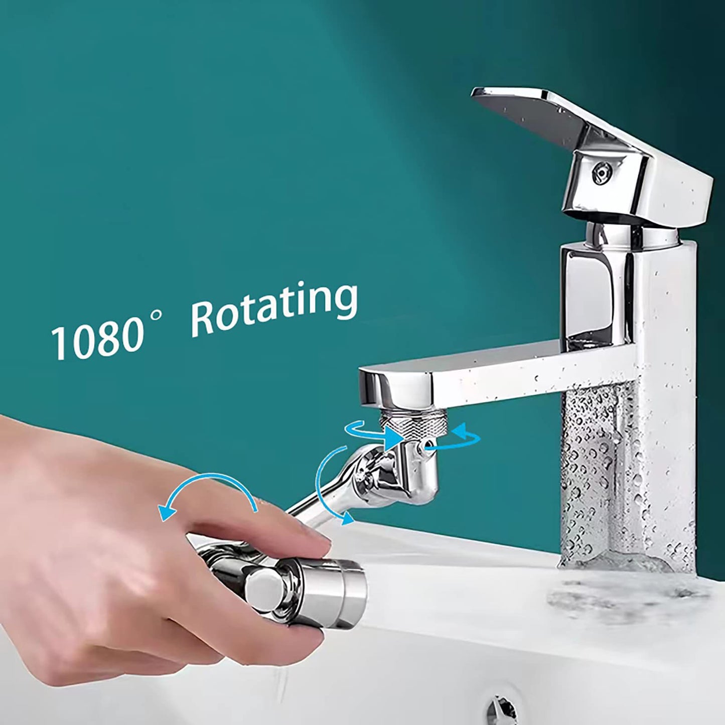 Rotating water tap, 1080°